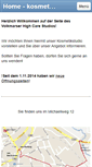 Mobile Screenshot of kosmetikstudio-volkmarsen.de