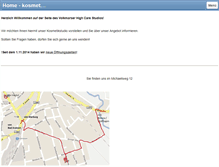 Tablet Screenshot of kosmetikstudio-volkmarsen.de